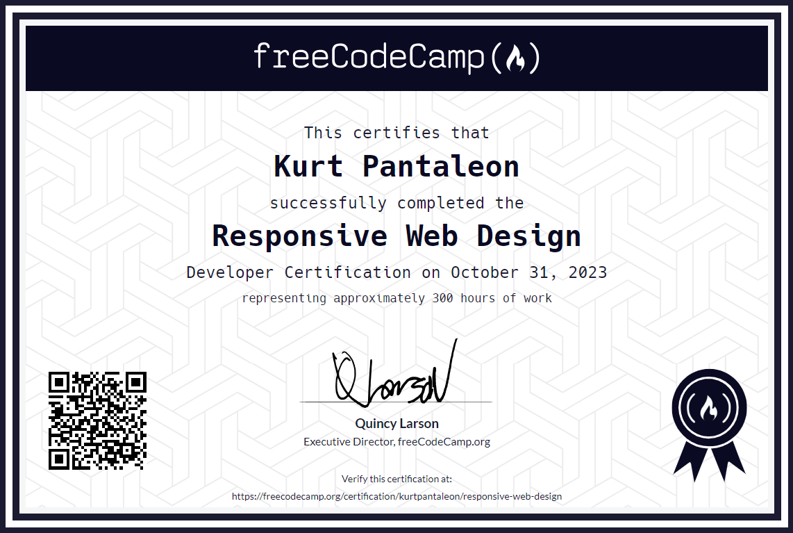 Responsive Web Design Developer Certification
